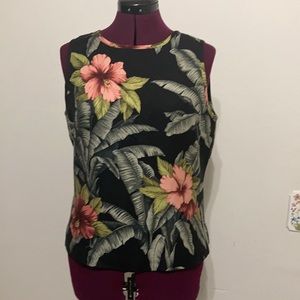 Tommy Bahama Tropical Sleeveless Silk|Wool Sz M